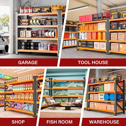 48" Wide Heavy Duty Garage Shelving Units, 3000LBS Deep Storage Shelves - Image 5