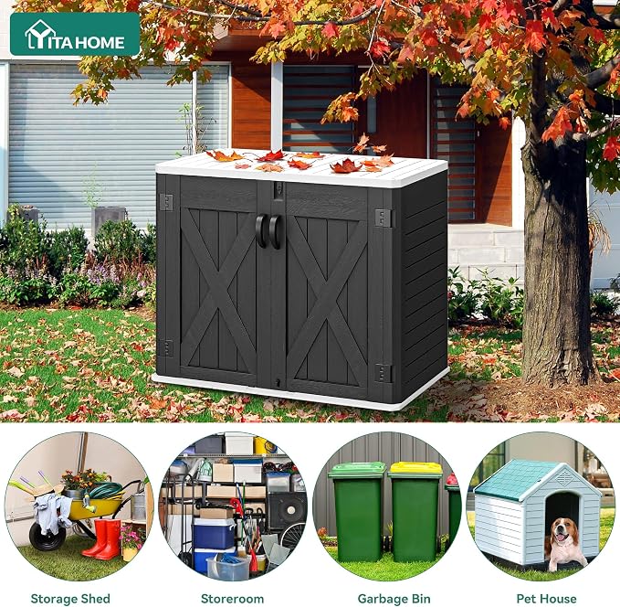 YITAHOME Outdoor Horizontal Storage Shed - Image 3