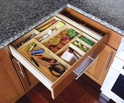 Lipper International 8180S Bamboo Wood Stacking Drawer Organizer Box - Image 4