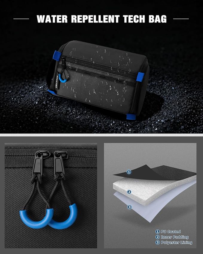 Smasrob Electronics Organizer Travel Case, Tech Bag Charger Pouch, Elastic Bands - Image 4