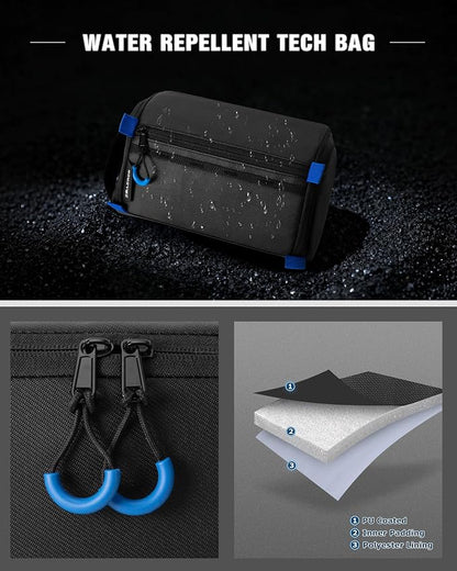 Smasrob Electronics Organizer Travel Case, Tech Bag Charger Pouch, Elastic Bands - Image 4