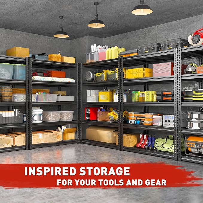 REIBII 72" H Garage Shelving Load 2500Lbs - Image 4
