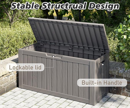 Outdoor Storage Box, Resin Deck Boxes Indoor and outdoor, Waterproof Storage - Image 3