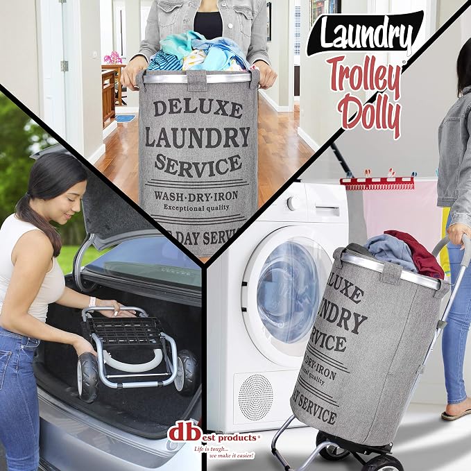 dbest products Laundry Trolley Dolly - Image 2