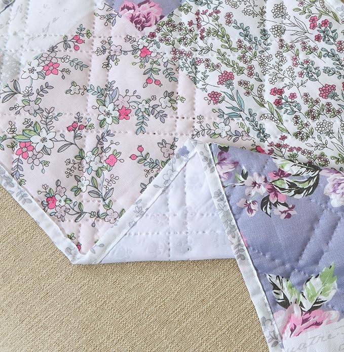 Brilliant Sunshine Rose Toile Couch Sofa Armrest 5 Pockets Organizer, Slip - Image 3