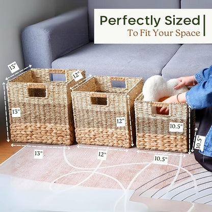 13x13x13 Storage Cube Bins Wicker Storage Basket - Image 3