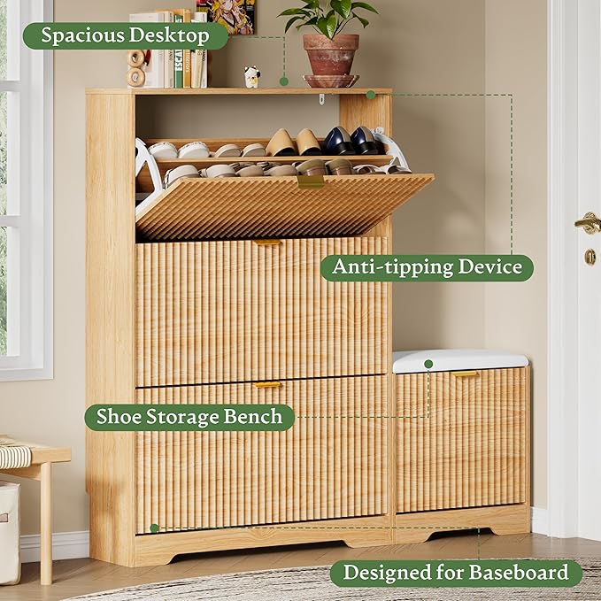 Xixini Shoe Storage Cabinet for Entryway - Image 4