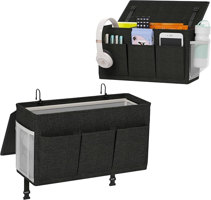 Dual-purpose Bedside Caddy Bedside Organizer, Bed Caddy by Edudif