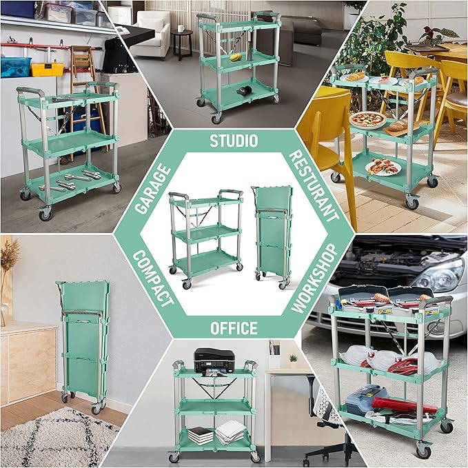 Olympia Tools 89-353 Pack N Roll Collapsible Service Cart, 300LB Capacity - Image 3