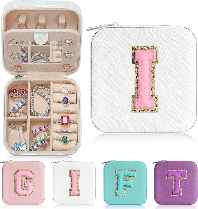 Parima Small Jewelry Box for Girls, Travel Initial Jewelry Boxes for Girls | by PARIMA