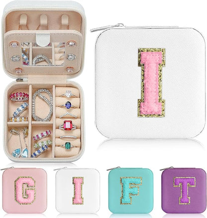 Parima Small Jewelry Box for Girls, Travel Initial Jewelry Boxes for Girls | by PARIMA