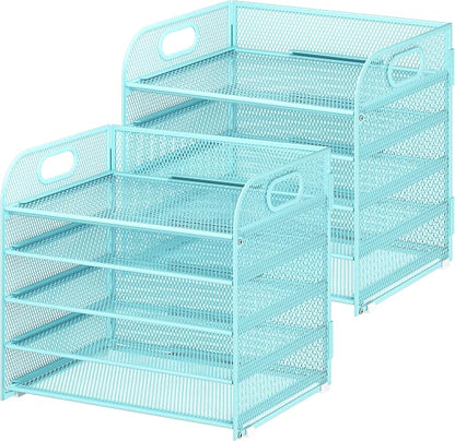 Cawukege 2 Pack 5 Tier Paper Organizer, Letter Tray - Image 9