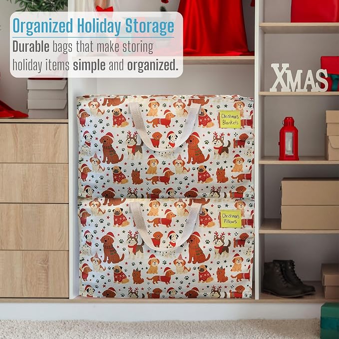 VENO 4 Pack Moving Bags and Large Christmas Decoration Storage Bins - Image 6