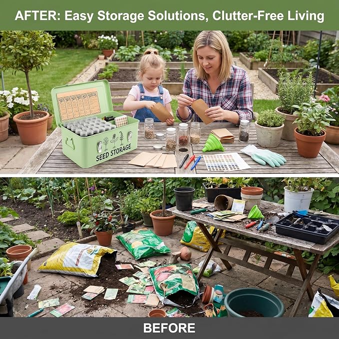 Metal Seed Storage Box Organizer - Image 6