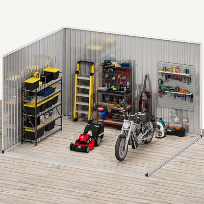 DWVO 10x8ft Metal Outdoor Storage Shed - Image 7