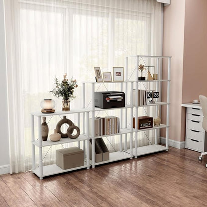 Homes: Inside + Out Apexa Modern 4-Tier Wide Shelving Units, Collectibles - Image 13