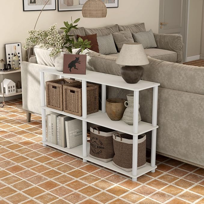 Homes: Inside + Out Apexa Modern 3-Tier Extra Wide Shelving Units, Collectibles - Image 13