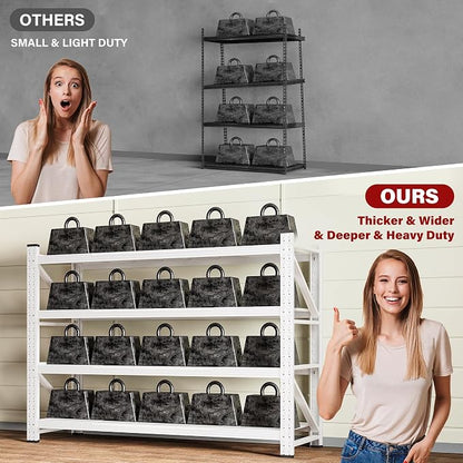 SISESOL 5000LBS Heavy Duty Garage Shelving Units, Large Storage Rack, Steel - Image 8