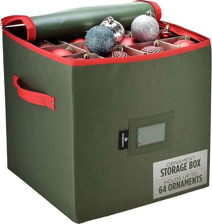 Handy Laundry, Christmas Ornament Storage, Stores up to 64 Holiday Ornament by Handy+Laundry