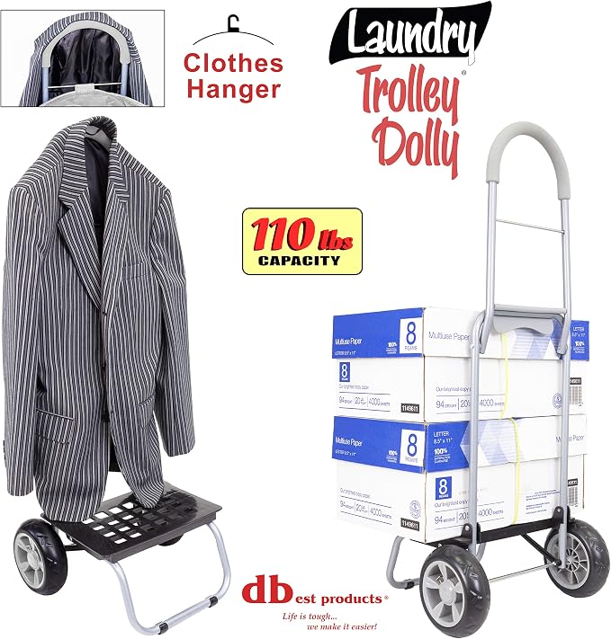 dbest products Laundry Trolley Dolly - Image 5