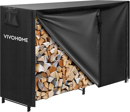VIVOHOME 5ft Heavy Duty Indoor Outdoor Firewood Storage Log Rack by VIVOHOME