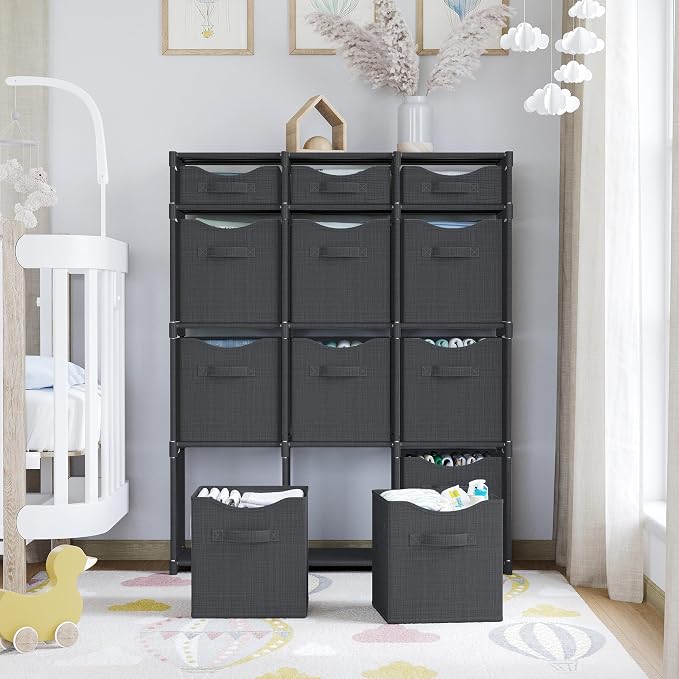 12 Cube Closet Organizers And Storage | Includes All Storage Cube Bins | Easy - Image 6