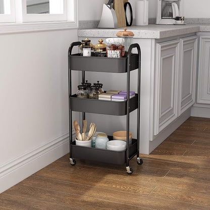 3-Tier Rolling Utility Cart - Image 2
