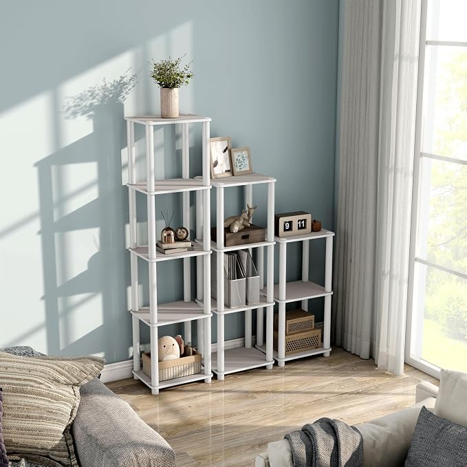 Homes: Inside + Out Apexa Modern 3-Tier Narrow Shelving Units, Collectibles - Image 13
