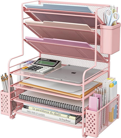 Simple Trending 7 Tier Desk File Organizer, Letter Tray Paper Organizer by SimpleTrending