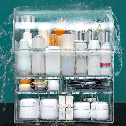 Clear Large Acrylic Makeup Organizer - Image 5