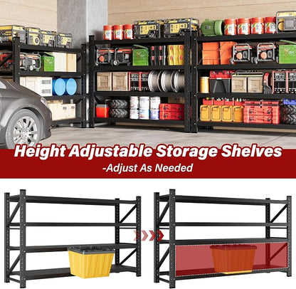 5000LBS Heavy Duty Garage Shelving Units, Metal Garage Shelves, Large Storage - Image 6