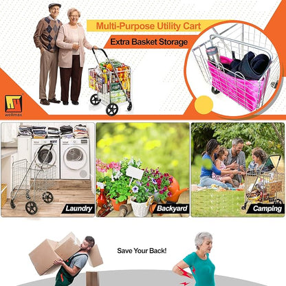 Wellmax Foldable Shopping Cart - Image 7
