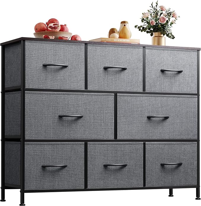 WLIVE 8 Drawer Dresser for Bedroom, Fabric Dresser by WLIVE