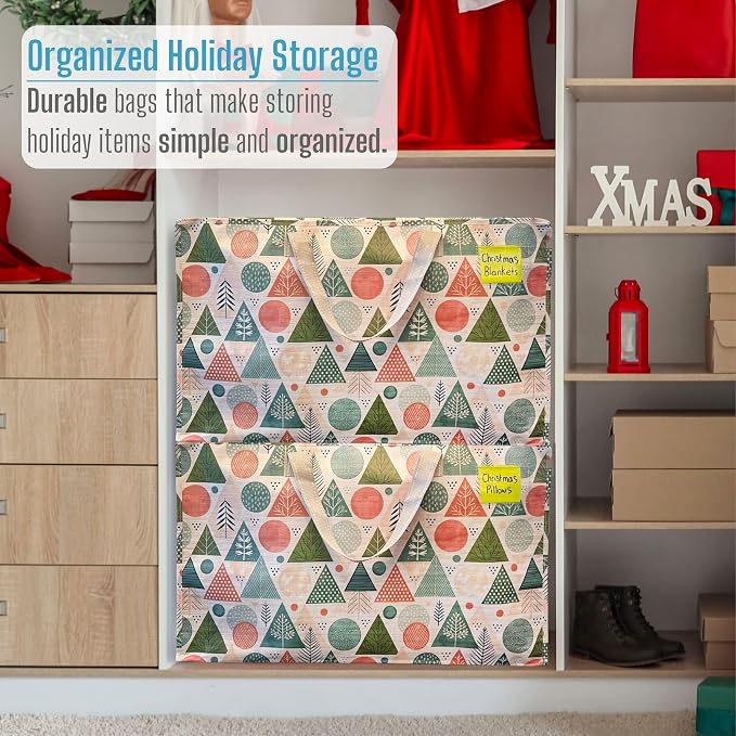 VENO 6 Pack Moving Bags and Large Christmas Decoration Storage Bins - Image 6