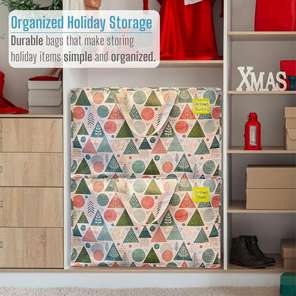 VENO 6 Pack Moving Bags and Large Christmas Decoration Storage Bins - Image 6
