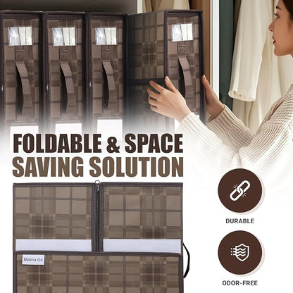 4 Pack Bed Sheet Organizer and Storage - Image 5