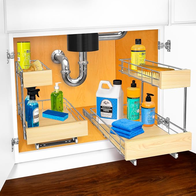 LYNK PROFESSIONAL® SELECT™ Pull Out Under Sink Kitchen Cabinet Organizer - Image 6