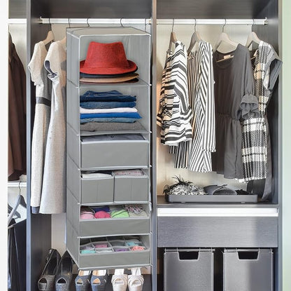 Simple Houseware 6 Shelf Hanging Closet Organizer - Image 8
