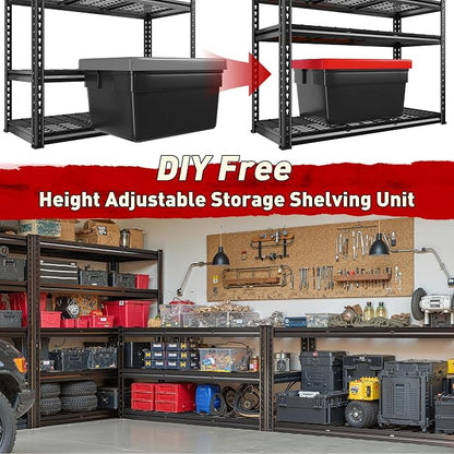 REIBII 2800LBS Garage Shelving 48.2" W Storage Shelves Heavy Duty 5-Tier - Image 5