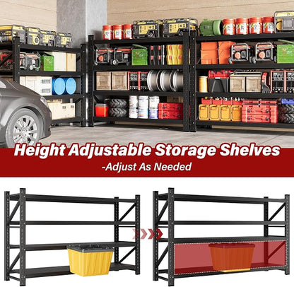 2000LBS Heavy Duty Garage Shelving Units, Metal Garage Shelves, Large Storage - Image 6