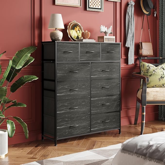 WLIVE Tall Dresser for Bedroom, 11 Drawer Fabric Dresser, Tall high-capacity - Image 2