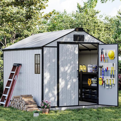 8 x 10 FT Plastic Outdoor Storage Shed by DNYKER