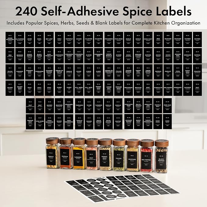 EDELHAUS® Square Spice Jars - Image 6