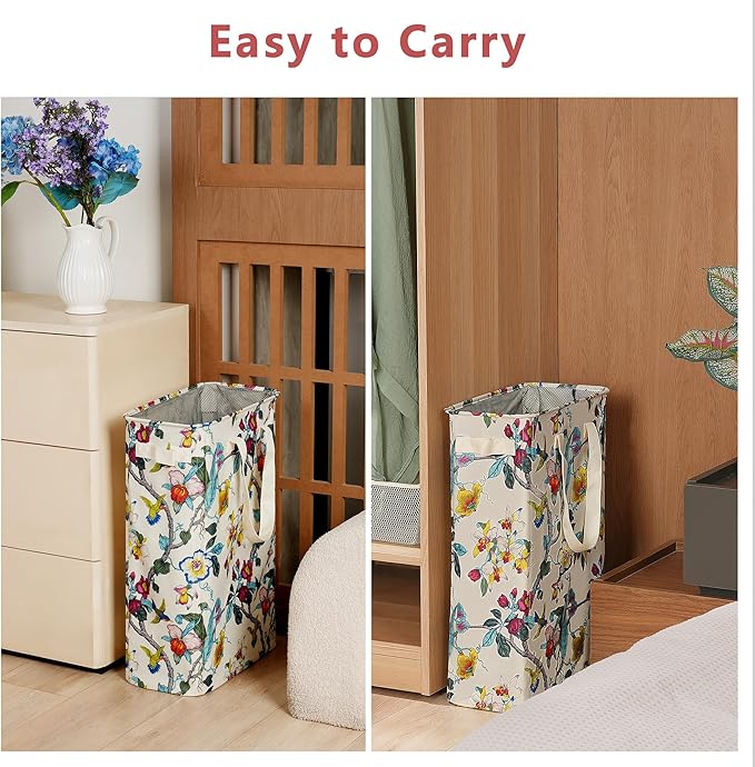 efluky Slim Laundry Basket, Narrow Laundry Hamper - Image 6