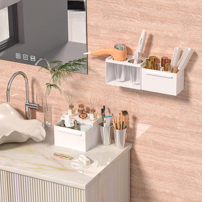 Hair Tool Organizer, Wall Mount Acrylic Hair Dryer Holder - Image 4