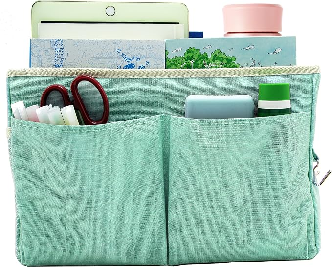 2-Pack Bedside Caddy Bedside Hanging Storage Basket Multi-Function Organizer - Image 6