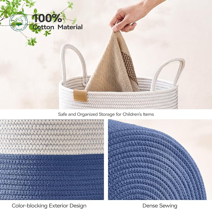 Laundry Hamper 75L, Large Laundry Basket - Image 5