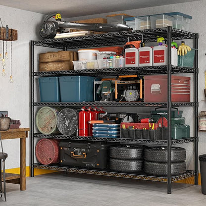 REIBII 85.7"H Garage Shelving 2998LBS Storage Shelves - Image 6