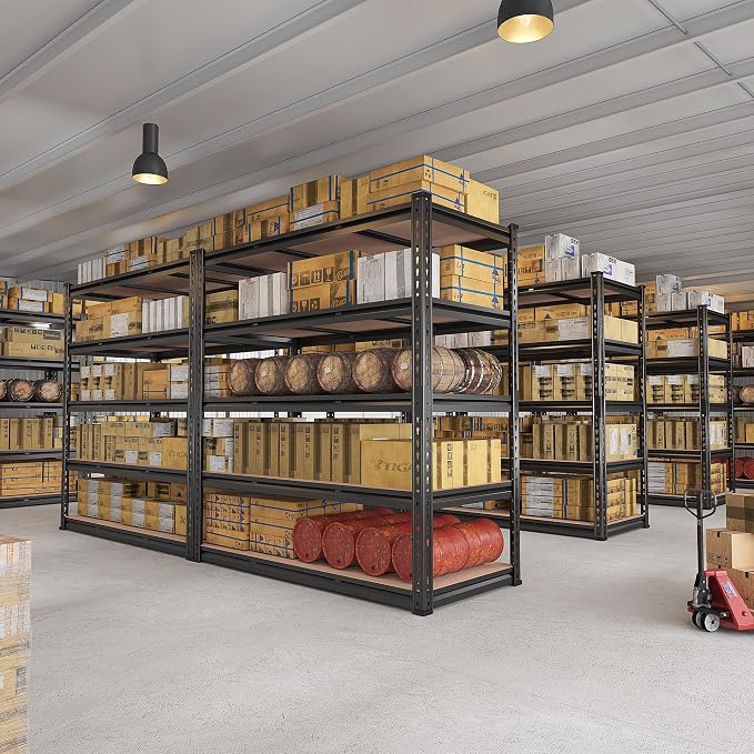 REIBII 48" W Garage Shelving 3020LBS Storage Shelves 5 Tier Heavy Duty Shelving - Image 7