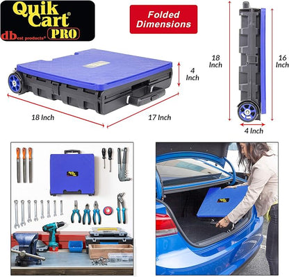 dbest products Quik Cart Pro Wheeled Rolling Crate Teacher Utility - Image 4
